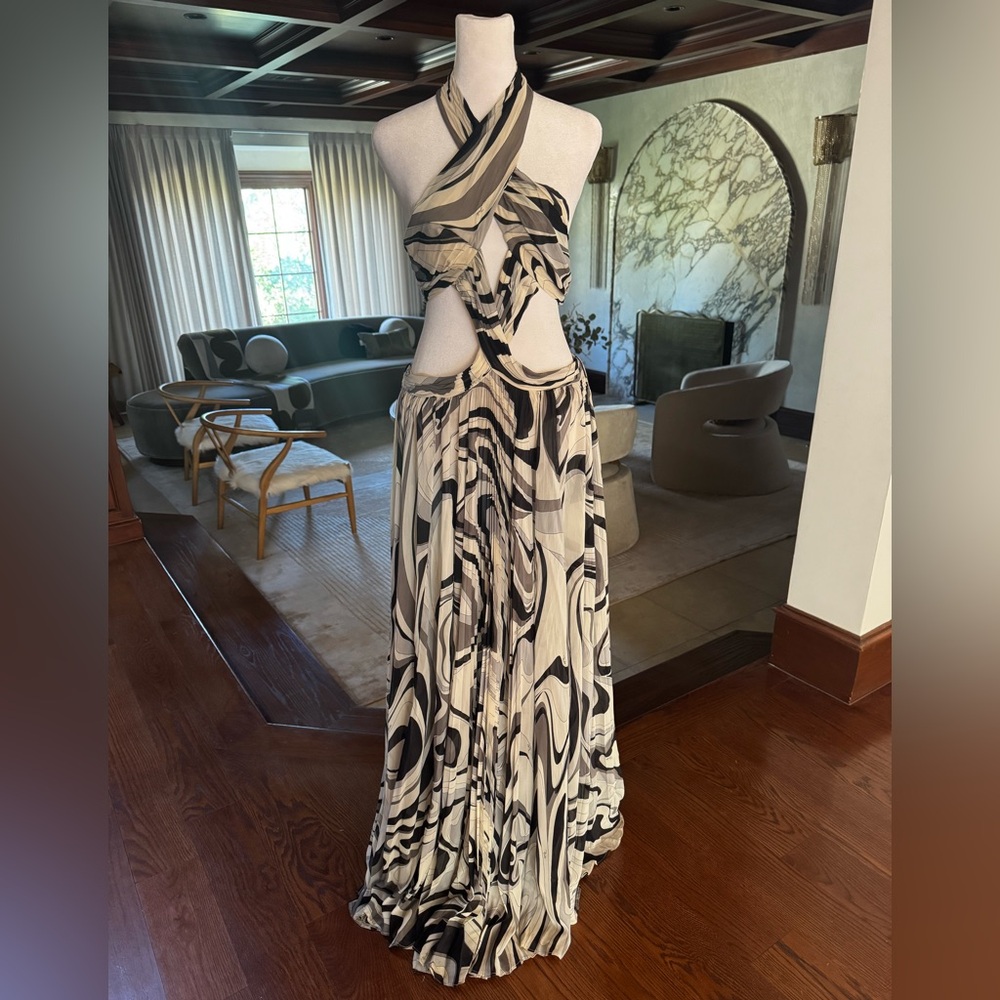 Emilio PUCCI vintage cutout dress sz 6 - Picture 5 of 5